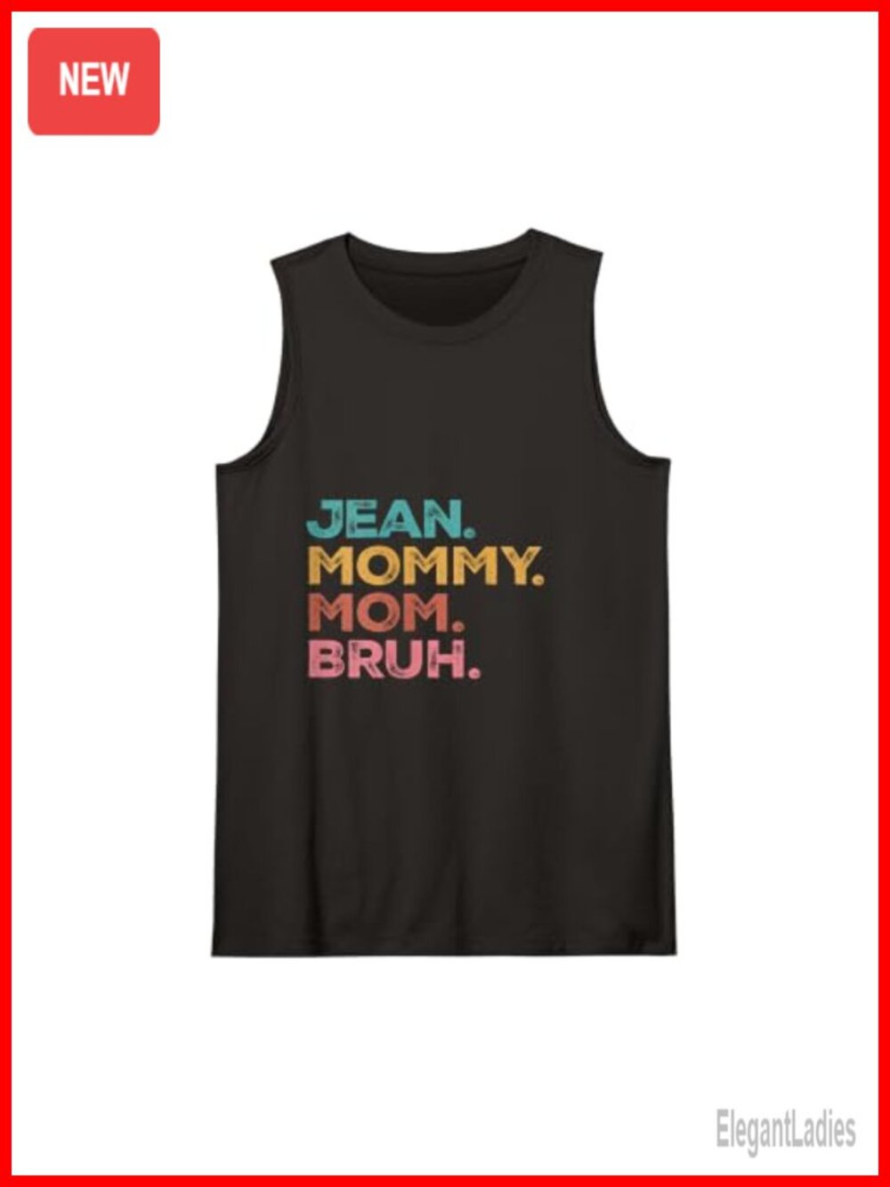 Womens Mom Bruh Vintage Funny Sleeveless Tank Top Mothers Day